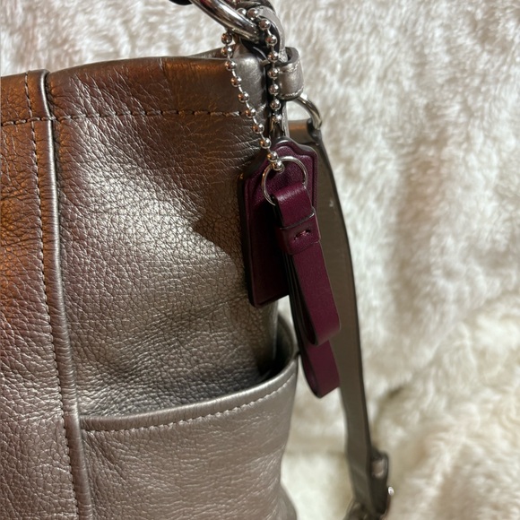 Coach Park Leather 2-way Hobo Metallic Bag - Picture 9 of 17